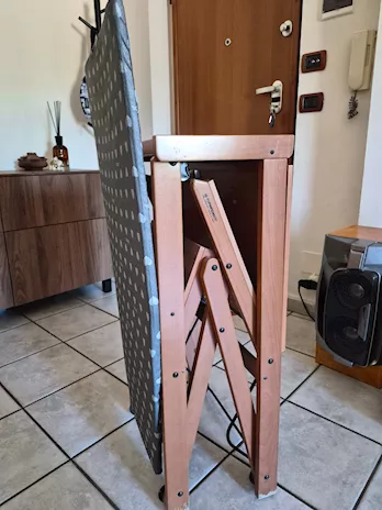 Asse da stiro Asso Foppapedretti, in legno, in ottime condizioni - Anteprima 2