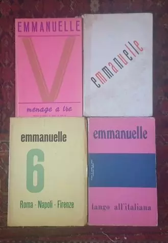 Lotto 4 libri serie Emmanuelle anni '60 '70