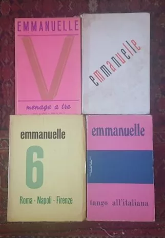 Lotto 4 libri serie Emmanuelle anni '60 '70