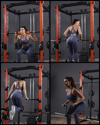 Stazione Multifunzionale MAC2 con Dual Pulley, Smith Machine Attrezzi Bodybuilding - Foto 4
