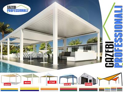 Bioclimatica 6x3,5 pergola gazebo dehor lamelle bar tettoia, colore bianco - Foto 4