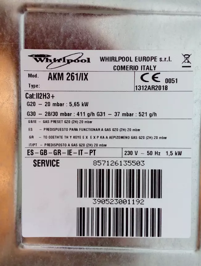 Piano cottura Whirlpool 3 fuochi gas + 1 piastra elettrica - Foto 4