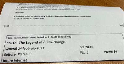 Arturo Brachetti 24 Febbraio 2023 TORINO - Teatro Alfieri