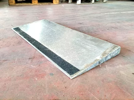 Rampetta inox per soglie usata
