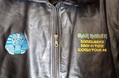 GIUBBOTTO ORIGINALE IRON MAIDEN IN PELLE (MISURA SMALL) - Foto 5