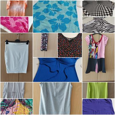 Abbigliamento femminile: minigonne, top, magliette, vestiti