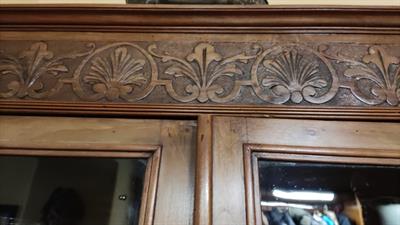 Credenza vetrina antica, in legno - Anteprima 1