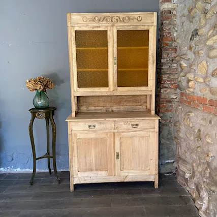 Antica Credenza Liberty Grezza al Naturale