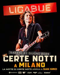 4 biglietti prato per il concerto di Ligabue - Milano