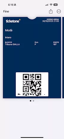 Biglietti concerto Modà