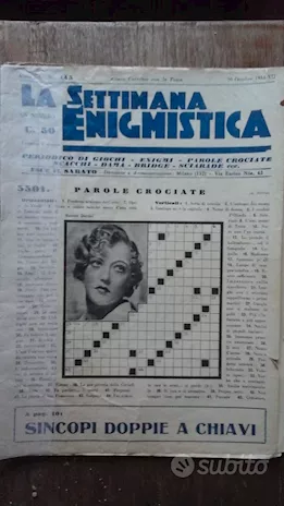 Settimana Enigmistica prima del 1954