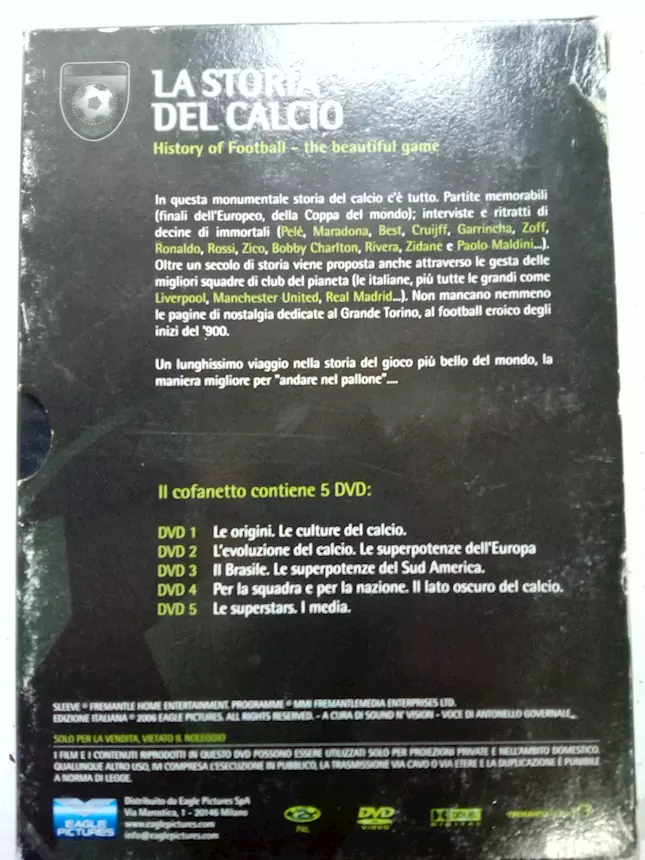Foto 4 DVD La Storia del Calcio nuovi mai aperti ancora sigillati, in ottime condizioni