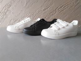 Stock scarpe da ginnastica uomo donna bianche nere sneaker 4