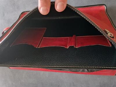 Borsa porta documenti in vera pelle