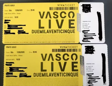 Vendiamo 4 biglietti Vasco Rossi a Bologna