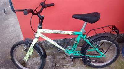 Bicicletta bambino unisex 6/8 anni gialla e verde lime
