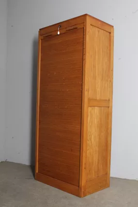 Antica serrandina mobile art decò rovere 1940 . restaurata
