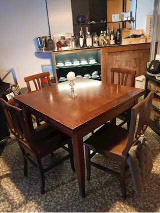 TAVOLO + 4 Sedie Legno Massello