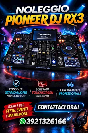 Noleggio Consolle DJ Pioneer RX3
