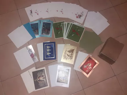 43 Biglietti di Auguri Natale Vintage assortiti da USA