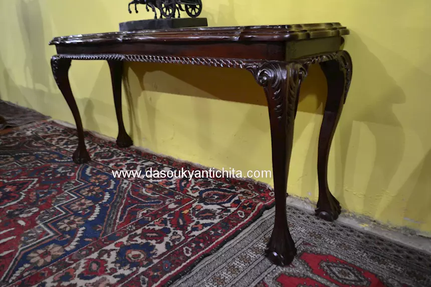 Consolle in mogano stile Chippendale, in buone condizioni - Foto 6