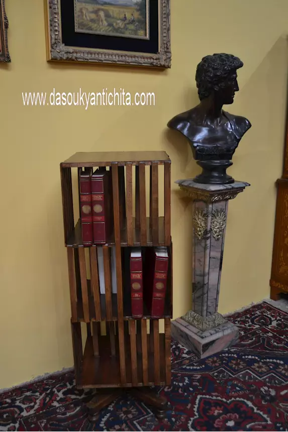 Libreria girevole a tre ripiani stile inglese - Foto 2
