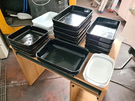 Set di teglie per banco gastronomia usate