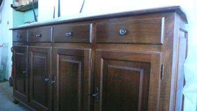 Credenza artigianale in noce inizio 900, ottimo stato - Foto 5