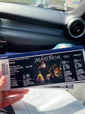 Maneskin 20 luglio prato gold 1 biglietto