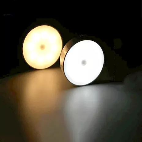 Luci LED ricaricabili bianco freddo con sensore movimento