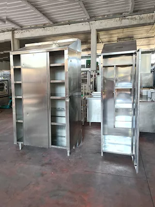 Armadio e porta detersivi inox usati, mod. B - Foto 2