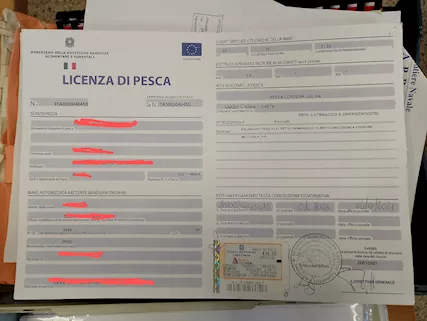 licenza da pesca a strascico