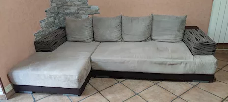Divano 4 posti con penisola