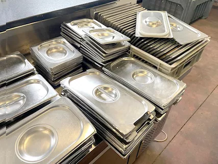 Coperchi per gastronorm in inox e trasparenti usati - Foto 4