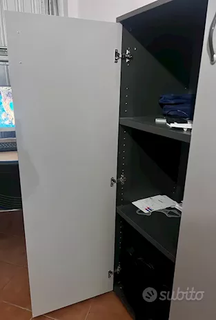Armadio grigio/nero