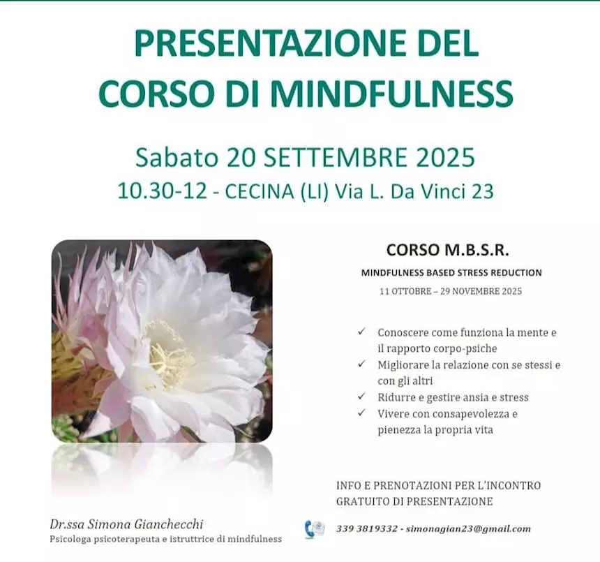 CORSO DI MEDITAZIONE MINDFULNESS M.B.S.R