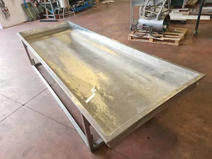 Vasca inox per prodotti caseari usata