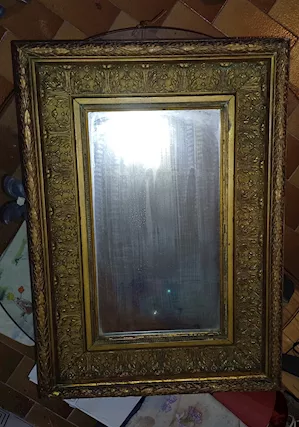 Specchio dorato anni 40/60