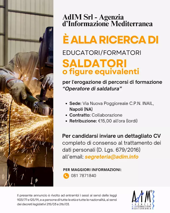 Formatori/Educatori Saldatori