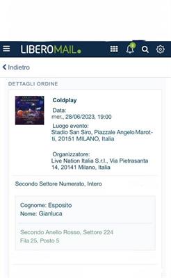 Coldplay Milano