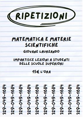 Ripetizioni Matematica e materie scientifiche