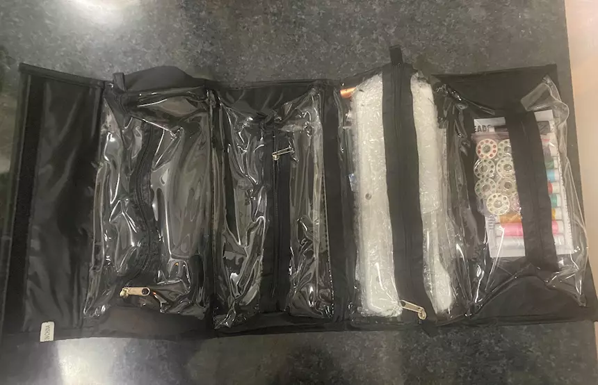 Beauty Case Roll Magic riavvolgibile, colore nero - Foto 6