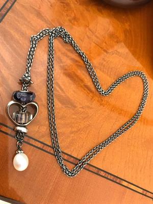 Collana Trollbeads cuore e perla