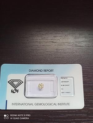 Diamante naturale 0.46 ct in blister certificato Igi