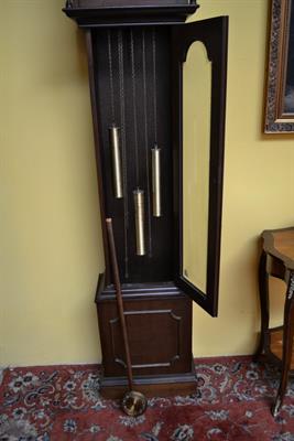 Orologio a colonna anni 60/70 Tempus Fugit Lauris, legno noce - Foto 6