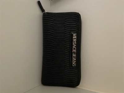 Portafoglio in pelle Versace Jeans, Nero, Donna
