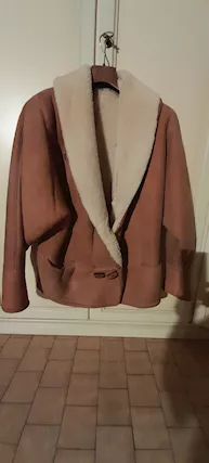 Shearling in montone donna originale usato corto