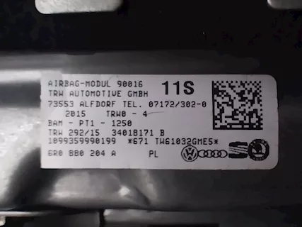 Kit airbag Volkswagen Polo 6R 5 porte anno 2015 - Foto 5