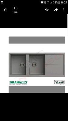 Elleci granitek Lavandino 2 vasche piu gocciolatoio