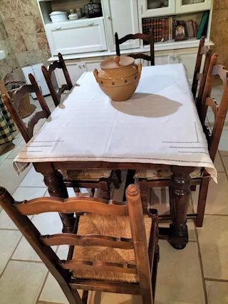 Tavolo Pranzo, in legno, in buone condizioni - Foto 4